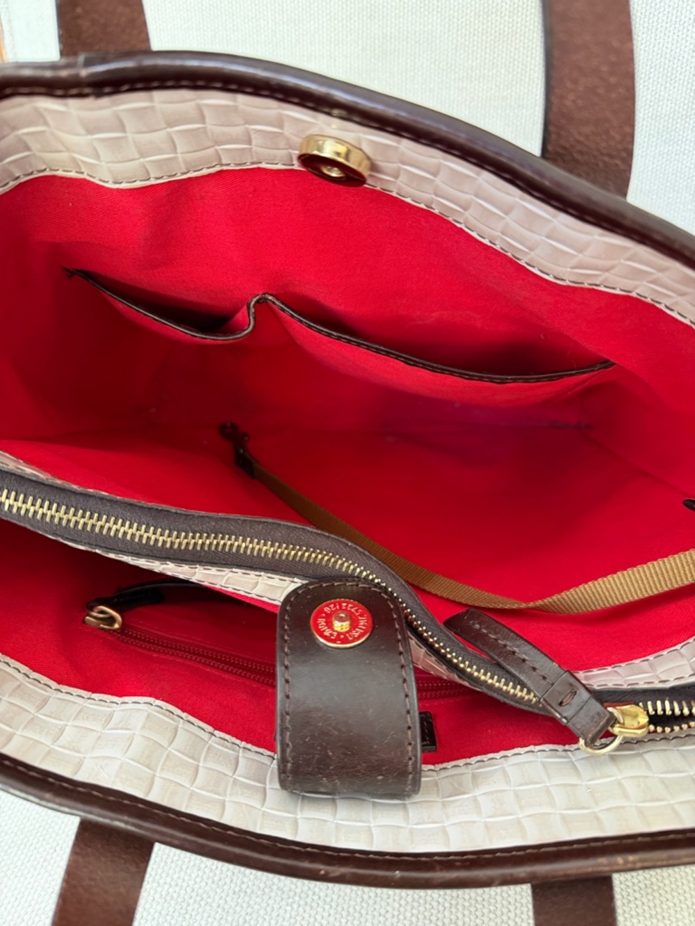 Dooney & Bourke Liliana  Woven Leather Tote - Picture 3 of 12